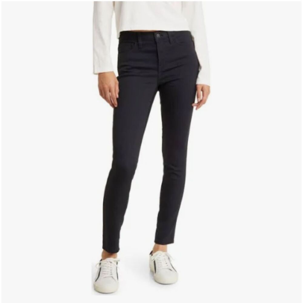 Madewell Women’s 27 / 4 Roadtripper Jeans Black High Rise Classic Stretch Denim